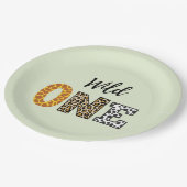 Tierische Form Kalligraphie Wild ein Papierplatte Pappteller (Schrägansicht)