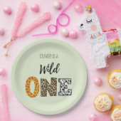 Tierische Form Kalligraphie Wild ein Papierplatte Pappteller (Party)