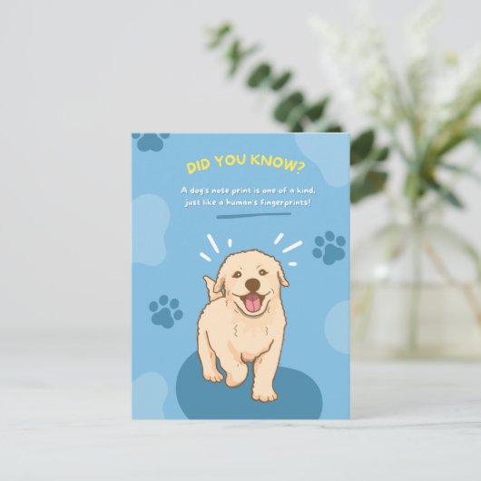 Tierische Fun-Fakten Postkarten (Stehend Vorderseite)