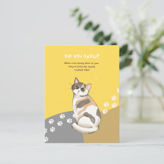 Tierische Fun-Fakten Postkarten (Stehend Vorderseite)