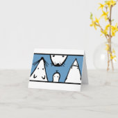 Tierische Gesichter Karte (Gelbe Blume)