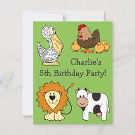 Tierische Illustrationen - Einladungen von Kindern