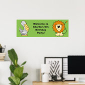 Tierische Illustrationen Kinderposter für Sonderte Poster (Heimbüro)