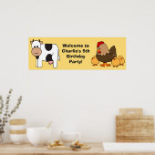 Tierische Illustrationen Kinderposter für Sonderte Poster (Küche)