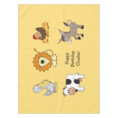 Tierische Illustrationen, Kindertabletuch Tischdecke (Vorderseite)
