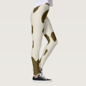 Tierische Imitate Braune Kuhhaut Leggings (Rechts)