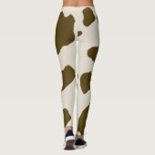 Tierische Imitate Braune Kuhhaut Leggings (Rückseite)