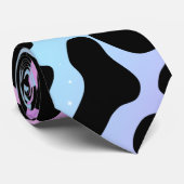 Tierische Kuh Spots Multicolor Neck Tie Krawatte (Gerollt)
