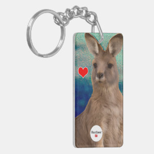 Tierische Liebe - Liebe Kangaroo Schlüsselanhänger