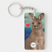 Tierische Liebe - Liebe Kangaroo Schlüsselanhänger (Vorderseite)
