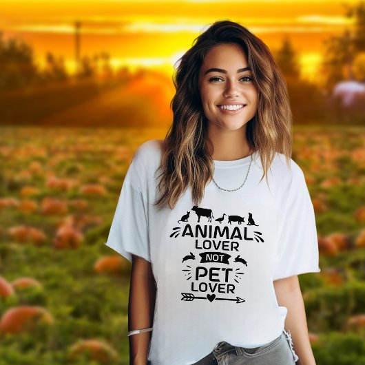Tierische Liebe Nicht Haustiere Liebe Veganer Akti T-Shirt