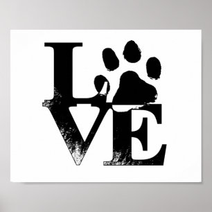 Tierische Liebe Pfow Print Poster