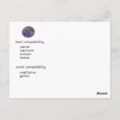 Tierische Merkmale nach der Karte (Rückseite)