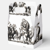 Tierische Niedliche Kunst Einhorn Elefant Löwe Zoo Geschenkschachtel (Geöffnet)