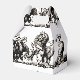 Tierische Niedliche Kunst Einhorn Elefant Löwe Zoo Geschenkschachtel