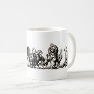 Tierische Niedliche Kunst Einhorn Elefant Löwe Zoo Kaffeetasse
