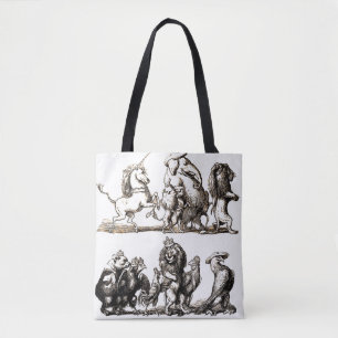 Tierische Niedliche Kunst Einhorn Elefant Löwe Zoo Tasche