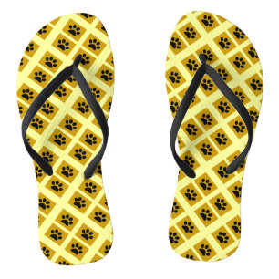 Tierische Paw-Prints Flip Flops Badesandalen