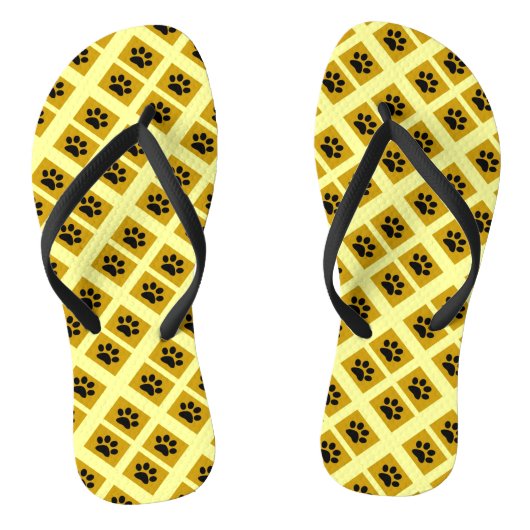 Tierische Paw-Prints Flip Flops Badesandalen (Fußbett)