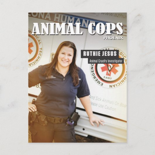 Tierische Polizisten Phoenix: Ruthie Post Card Postkarte (Vorderseite)
