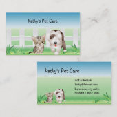 Tierische tierärztliche Visitenkarte (Vorne/Hinten)