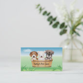 Tierische tierärztliche Visitenkarte verfolgt (Stehend Vorderseite)