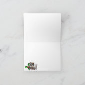 Tierische Weihnachtskarten, Hund Dankeskarte (Innenseite)