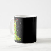 Tierische Weihnachtsmannmütze Ugly Christmas Tree Kaffeetasse (Vorderseite Links)