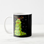 Tierische Weihnachtsmannmütze Ugly Christmas Tree Kaffeetasse (Links)