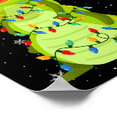 Tierische Weihnachtsmannmütze Ugly Christmas Tree  Poster (Ecke)