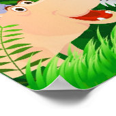 tierischer Cartoon Poster (Ecke)