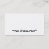 Tierischer psychischer visitenkarte (Rückseite)