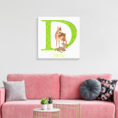 Tierisches ABC D ist für den Ausdruck "dik dik can Leinwanddruck (Insitu (Wohnzimmer))