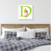 Tierisches ABC D ist für den Ausdruck "dik dik can Leinwanddruck (Insitu (Schlafzimmer))