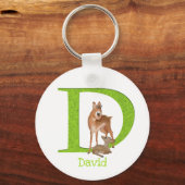 Tierisches ABC D ist für Dik-Dik-Schlüsselring Schlüsselanhänger (Vorderseite)