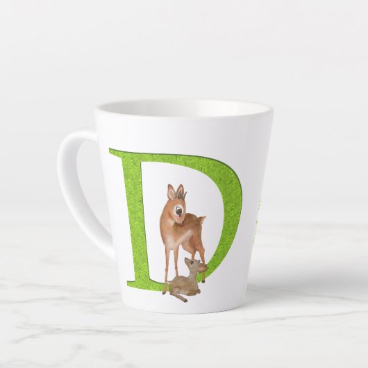 Tierisches ABC D ist zur Behandlung von dunkelfarb Milchtasse (Linke Ecke)