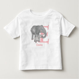 Tierisches ABC E ist für Elefanten-T - Shirt besti