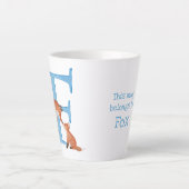Tierisches ABC F ist für Fuchslatte-Tasse geeignet Milchtasse (Vorderseite)