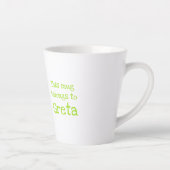 Tierisches ABC G ist für Gorilla Latte Tasse geeig (Rechts)