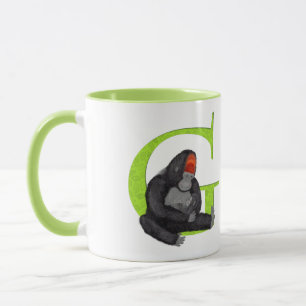 Tierisches ABC G ist für Gorilla-Tasse geeignet Tasse