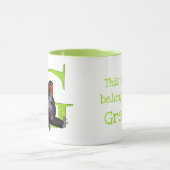 Tierisches ABC G ist für Gorilla-Tasse geeignet Tasse (Zentrum)