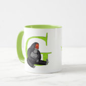 Tierisches ABC G ist für Gorilla-Tasse geeignet Tasse (Vorderseite Links)