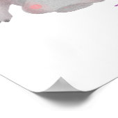 Tierisches ABC H ist für den Hippo-Druck geeignet Poster (Ecke)