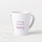 Tierisches ABC H ist zur Tasse von Hippo-Latte bes (Rechte Ecke)