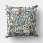 tierisches ABC-Indigomulti Kissen (Rückseite)