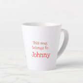 Tierisches ABC J ist für die Tasse von Jackal latt (Rechte Ecke)