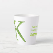 Tierisches ABC K ist für koala latte Tasse geeigne (Vorderseite)