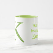 Tierisches ABC K ist für koala Tasse bestimmt. (Zentrum)