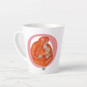 Tierisches ABC O ist zur Behandlung der latten Tas Milchtasse (Linke Ecke)