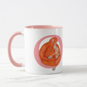 Tierisches ABC O ist zur Tasse von Orang-utan best
